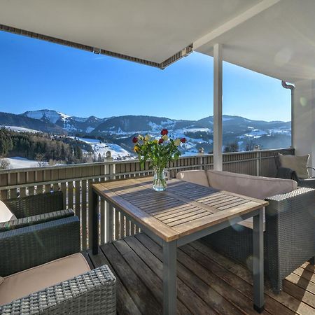 Haus "Bergblick" Ferienwohnung Hochgrat Oberstaufen Mit 2 Schlafzimmer Bagian luar foto