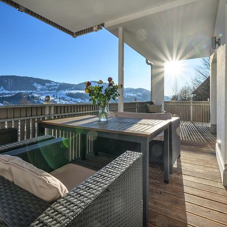 Haus "Bergblick" Ferienwohnung Hochgrat Oberstaufen Mit 2 Schlafzimmer Bagian luar foto