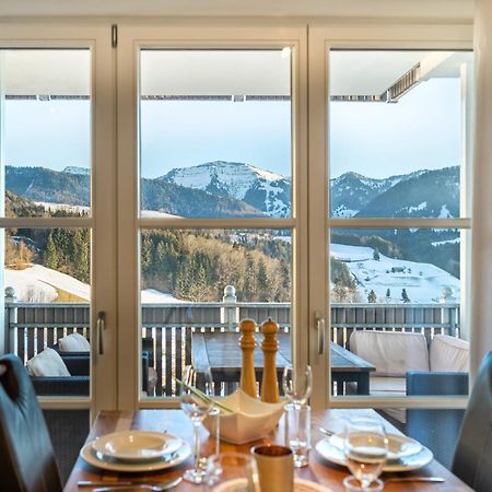 Haus "Bergblick" Ferienwohnung Hochgrat Oberstaufen Mit 2 Schlafzimmer Bagian luar foto